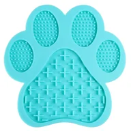 Pozostałe akcesoria dla psów - Mata do lizania dla psa niebieska ŁAPKA - miniaturka - grafika 1