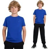 Koszulki dla dziewczynek - Koszulka Chłopięca 4F T-shirt Z Logo Kobalt 4FJWAW25TTSHM2399 Niebieski 158 - miniaturka - grafika 1