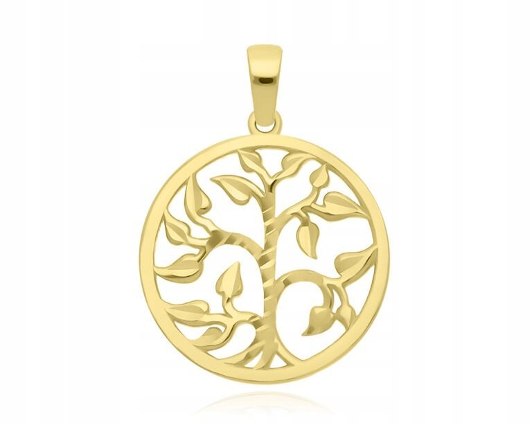 Złota Zawieszka 585 Drzewko Szczęścia Damska Wisiorek Na Łańcuszek