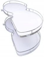 Nerki - Nerka Kosz Cargo Corner Prawy Prawa Front 450mm Cichy Domyk Biała - miniaturka - grafika 1