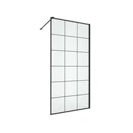 Kabiny prysznicowe - Kabina prysznicowa 100 x 200 cm Walk in Frame Wellneo - miniaturka - grafika 1