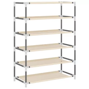 Lumarko Szafka na buty, kremowa, 60x28x90 cm, materiałowa - Szafki na buty - miniaturka - grafika 7