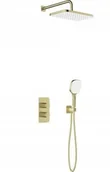 Zestawy prysznicowe - 5759-501-31 / KFA / MALAGA / ZESTAW NATRYSKOWY PODTYNKOWY TERMOSTAT , PVD BRUSHED LIGHT GOLD / - miniaturka - grafika 1