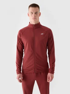 Męska bluza treningowa 4F 4FRAW24TFSWM565 - czerwona - Bluzy sportowe męskie - miniaturka - grafika 1