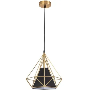 Polux Druciana LAMPA wisząca HIRA 318558 industrialny zwis piramida złota czarna 318558 - Lampy sufitowe - miniaturka - grafika 1