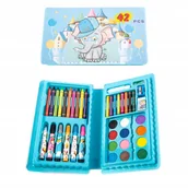 Kredki, ołówki, pastele i pisaki - Zestaw artystyczny do malowania, 42 szt. Walizka - miniaturka - grafika 1