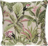 Poduszki ogrodowe - Poduszka dekoracyjna do ogrodu domu 45x45cm motyw las tropikalny bawełniana - miniaturka - grafika 1