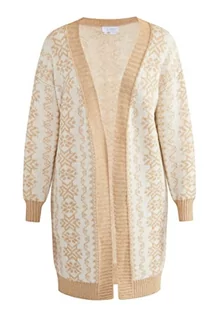 Swetry damskie - blonda Damski kardigan 15425015-BL01, beżowy kremowy, XL/XXL, beż kremowy, XL-XXL - grafika 1