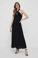 Sukienki - Sisley sukienka kolor czarny maxi oversize - miniaturka - grafika 1