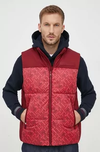 Tommy Hilfiger bezrękawnik męski kolor czerwony zimowy - Kamizelki męskie - miniaturka - grafika 1