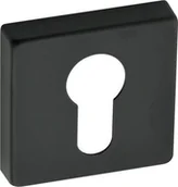 Klamki - Szyld do klamki Qube na wkładkę czarny mat - miniaturka - grafika 1