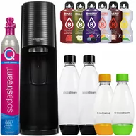 Saturatory - Zestaw Saturator SodaStream Terra Black 2 butelki + PET 0,5 L zielona+pomarańczowa Dwupak+bolero - miniaturka - grafika 1