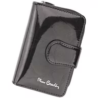 Portfele - Pierre Cardin, Portfel skórzany damski, 02, Leaf 115, popielaty, mały - miniaturka - grafika 1