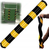 Wyposażenie miejsc publicznych - NAROŻNIK OCHRONNY 100 CM PARKINGOWY KRAWĘDŹ ODBOJNIK ODBLASK GUMOWY ŻÓŁTY - miniaturka - grafika 1