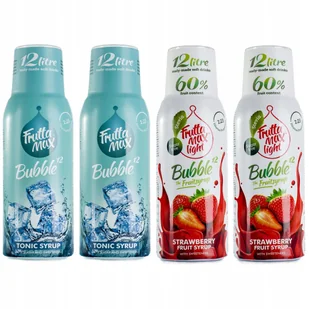 FruttaMax Zestaw 4 syropów 2x Tonic + 2x Truskawka - Syropy i koncentraty owocowe - miniaturka - grafika 1