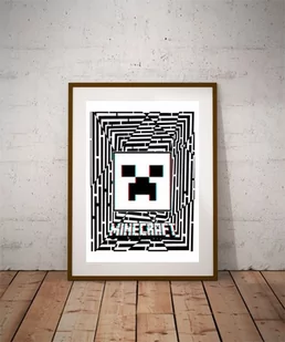 Plakat, Maze Gaze Minecraft, 3D 29,7x42 cm - Plakaty - miniaturka - grafika 1