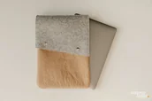 Torby na laptopy - Marmollada - etui filcowe MACBOOK 13 szary + B - miniaturka - grafika 1