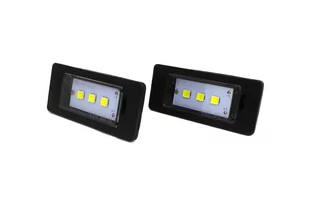 Lampki tablicy rejestracyjnej LED 2x600lm, zestaw 2szt czarne - Oświetlenie samochodowe - akcesoria - miniaturka - grafika 1