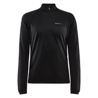 Bluzy sportowe męskie - Męska Bluza CRAFT EVOLVE HALFZIP M 1910151-999100 – Czarny - miniaturka - grafika 1