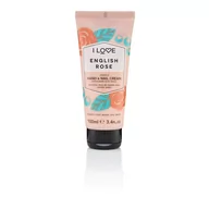 Kremy i maski do rąk - I Love, Scented Hand & Nail Cream, Nawilżający krem do dłoni i paznokci English Rose, 100 ml - miniaturka - grafika 1