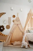 Pościel dla dzieci - Namiot Tipi z falbankami zestaw BEŻ zawieszka ! - miniaturka - grafika 1