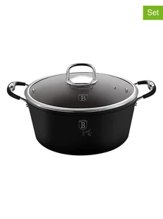 Berlinger Haus 2-częściowy zestaw "Black Professional" w kolorze czarnym - Ø 24 cm - Zestawy garnków i patelni - miniaturka - grafika 1