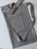 Fartuchy i rękawice kuchenne - Fartuch plamoodporny kuchenny szarego koloru - miniaturka - grafika 1