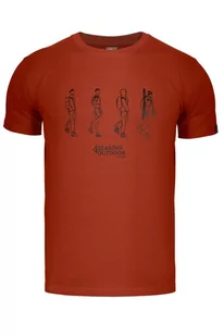 Koszulka męska bambusowa T-shirt Alpinus Four Seasons pomarańczowy - Koszulki sportowe męskie - miniaturka - grafika 1
