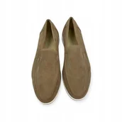 Mokasyny męskie - Mokasyny męskie zamszowe Old Money 46 - miniaturka - grafika 1