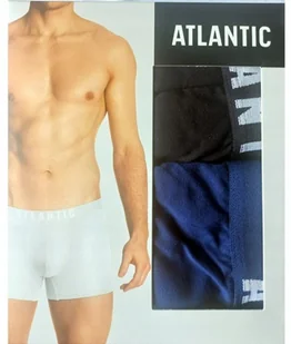 Atlantic Trunks Bokserki męskie rozmiar XXL 2-pak czarne/granatowe - Majtki męskie - miniaturka - grafika 1