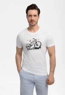 T-shirt z printem roweru T-RIDEON - Koszulki męskie - miniaturka - grafika 1
