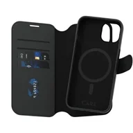Etui i futerały do telefonów - Etui PANZERGLASS Care Feature Tango 2in1 Wallet do Apple iPhone 15 Czarny - miniaturka - grafika 1