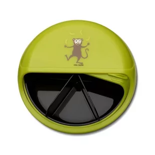 CARL OSCAR Carl Oscar Rotable SnackDISC 5 komorowy obrotowy pojemnik na przekąski Lime - Monkey - Lunch boxy - miniaturka - grafika 1