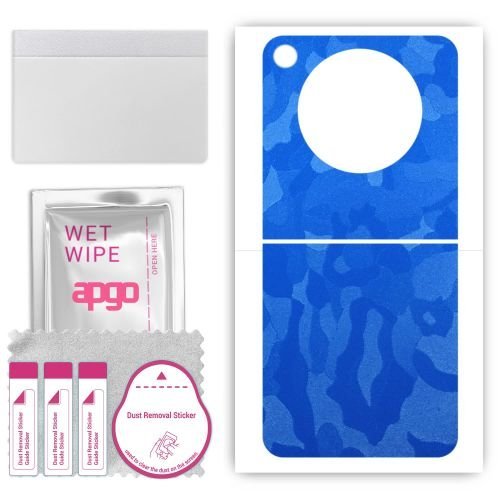 folia naklejka skórka strukturalna na TYŁ do ZTE Nubia Flip - Moro Camo Niebieski - apgo SKINS