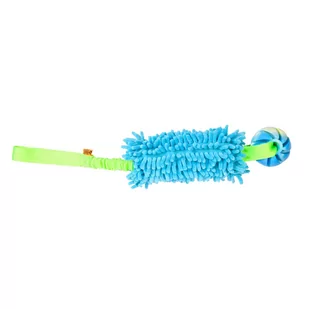 Dingo Gryzak Mop Bungee Z Piłką Zapachową Niebiesk - Zabawki dla psów - miniaturka - grafika 1