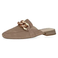 Klapki i japonki damskie - CAPRICE Klapki damskie 9-9-27104-20 płaskie, BARK Suede, 39 EU, Bark Suede, 39 eu - miniaturka - grafika 1