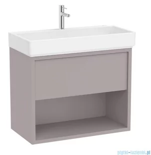 Roca Tura Unik zestaw szafka z umywalką 80x43x60 SZLACHETNY SZARY A852030559 - Szafki łazienkowe - miniaturka - grafika 1