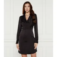 Sukienki - Karl Lagerfeld Satynowa sukienka - miniaturka - grafika 1