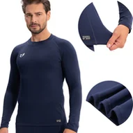 Koszulki sportowe męskie - Koszulka termoaktywna męska Beon Skin Pro Ceramic Blue M - miniaturka - grafika 1