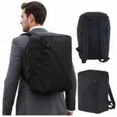 Akcesoria podróżnicze - Plecak podróżny 40x30x20 do samolotu lekki RYANAIR WIZZAIR bagaż podręczny - miniaturka - grafika 1