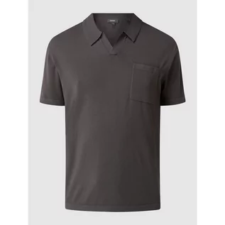 Koszulki męskie - Koszulka polo z mieszanki wiskozy - Esprit Collection - grafika 1