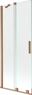 Parawany nawannowe - Mexen Velar parawan nawannowy 2-skrzydłowy przesuwny 80 x 150 cm, transparent, miedź szczotkowana - 896-080-000-01-65 - miniaturka - grafika 1