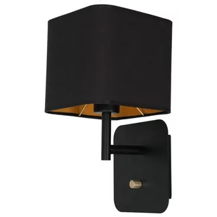 Milagro Kinkiet NAPOLI BLACK/GOLD 1xE27 ML6365 - Lampy ścienne - miniaturka - grafika 1