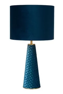 Lucide EXTRAVAGANZA VELVET Turkusowa śr. 25cm. E27 Lampka stołowa 10501/81/37 10501/81/37 - Lampy stojące - miniaturka - grafika 1
