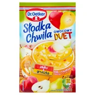 Batoniki - Dr Oetker Kisiel z kawałkami owoców smak jabłkowo-gruszkowy Słodka Chwila 31,5 g - miniaturka - grafika 1