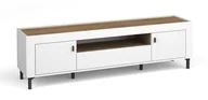 Szafki RTV - Szafka Rtv Mossa Mo8 Dąb Whisky / Biały - miniaturka - grafika 1