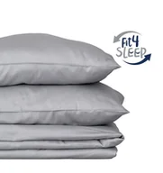 Pościel - Pościel Fit.4.Sleep szara BAWEŁNA 100%, Kolor - beż, Rozmiar - 160x200+2 posz. 70x80  - miniaturka - grafika 1