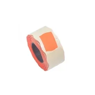 Akcesoria do pakowania - Metki do metkownic I rzędowych fala, czerwone 26x12 - miniaturka - grafika 1