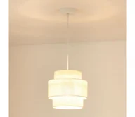 Lampy sufitowe - Brilagi - Żyrandol na lince SPACE YUTE 1xE27/15W/230V śr. 25 cm kremowy/biały - miniaturka - grafika 1