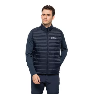 Kamizelki męskie - Męska kamizelka puchowa Jack Wolfskin PACK & GO DOWN VEST M night blue - S - grafika 1